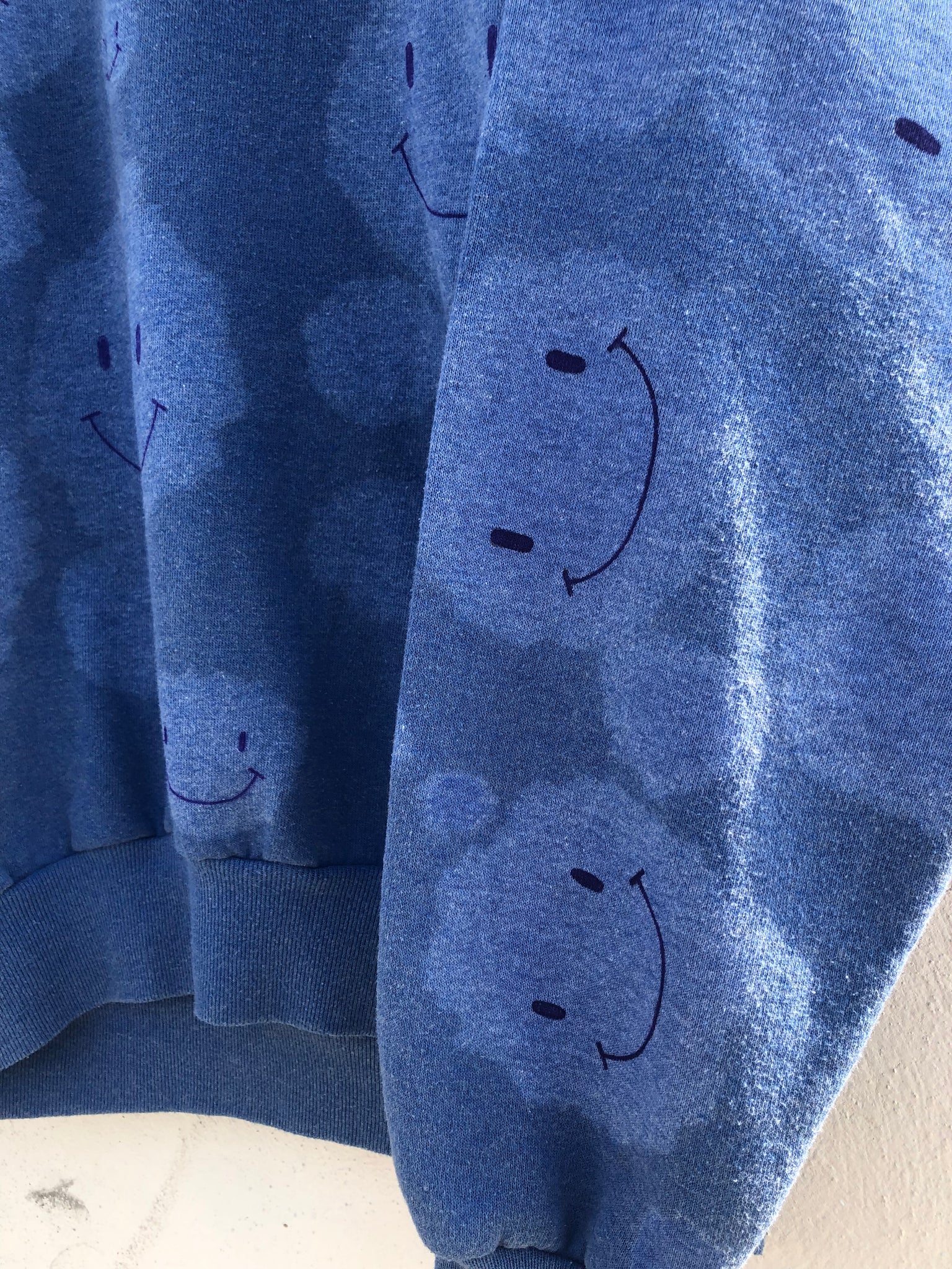 1/1 FADED BLUE SMILEY CREW